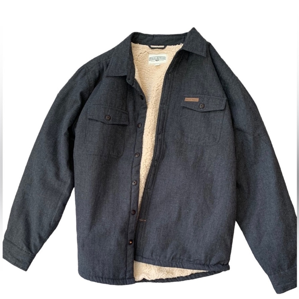 Field & Stream Button Down Flannel Sherpa Shirt J… - image 2